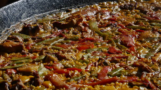 istock Cooking paellas outdoors in Valencia 1196258080
