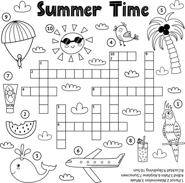 20,100+ Summer Coloring Pages Stock Illustrations, Royalty-Free Vector ...