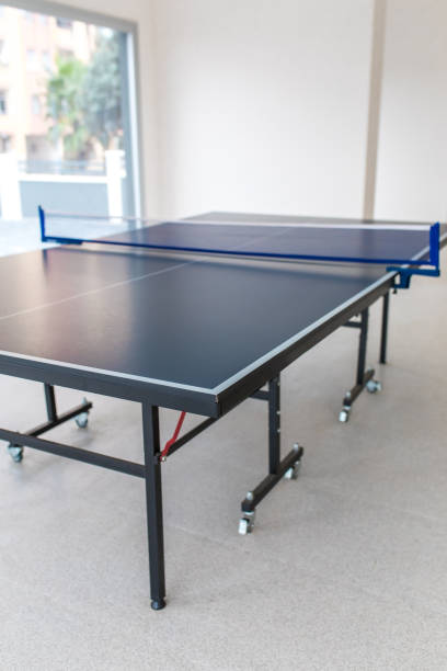 istock Ping pong Tennis Table in empty room. 1196261368