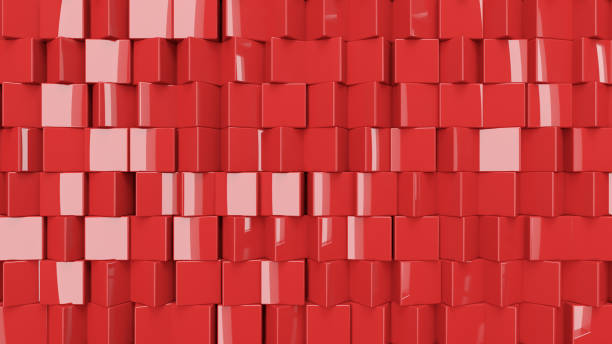 istock Metallic abstract cubes are turning, 3d illustration 1196262496