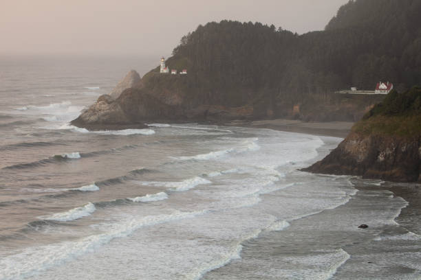 Taken from an overlook near the Heceta Head Lighthouse along the central Oregon Coast.