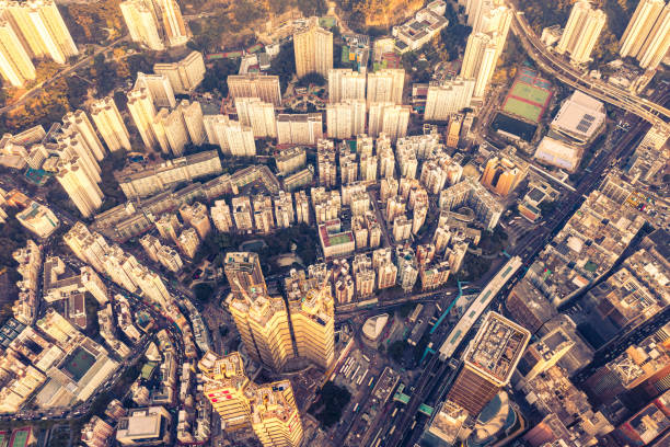 istock Hong Kong City Drone view 1196296077