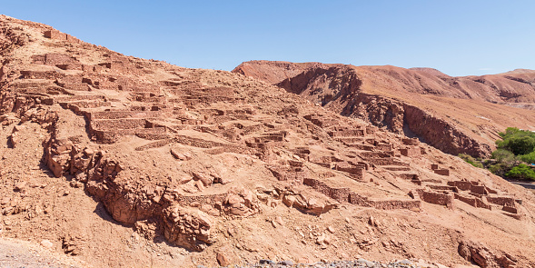 Sitio arqueológico de Pukara de Quitor cerca de San Pedro de Atacama en Chile. photo