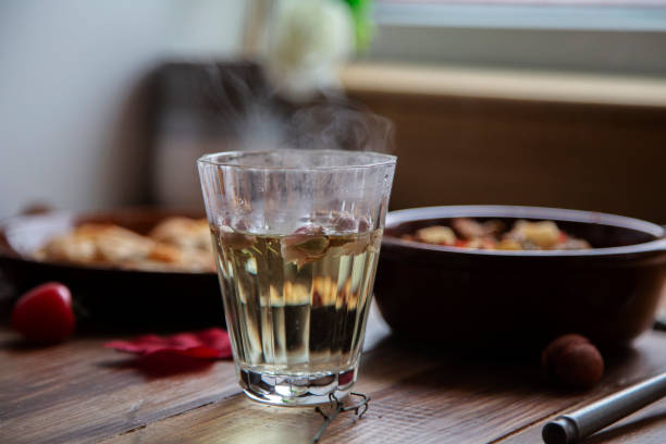 istock homemade breakfast and rose flower tea 1196305812