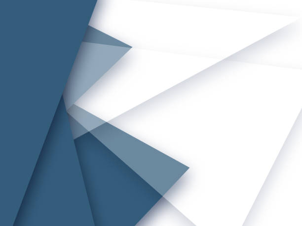 Blue abstract background with space for text and transparent shape
