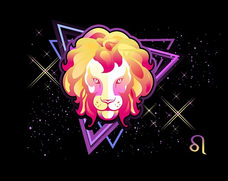 Leo Zodiac Sign Stock Illustration - Download Image Now - Astrology Sign,  Lion - Feline, Leo - iStock