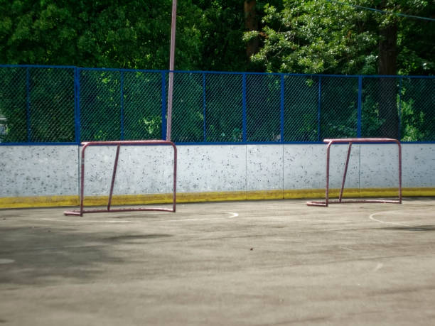 istock empty hockey field in summer 1196309421