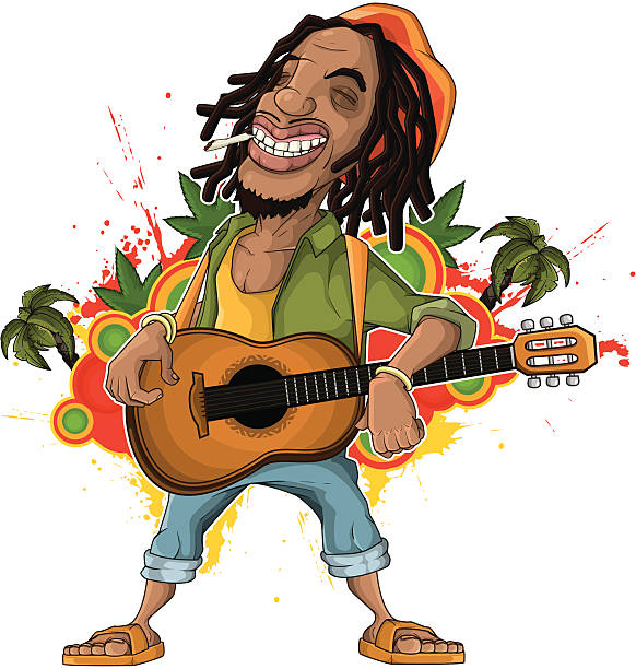 Reggae Artist Stock Illustration - Download Image Now - Rastafarian, Locs -  Hairstyle, Men - iStock