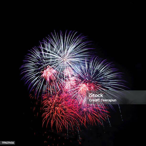 Fireworks Stock Photo - Download Image Now - Anniversary, Black Color, Bright