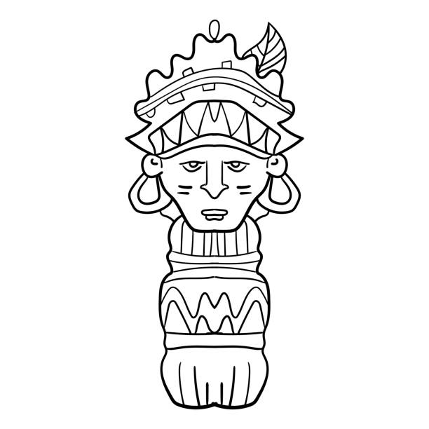 166 Mayan God Drawing Illustrations & Clip Art - iStock