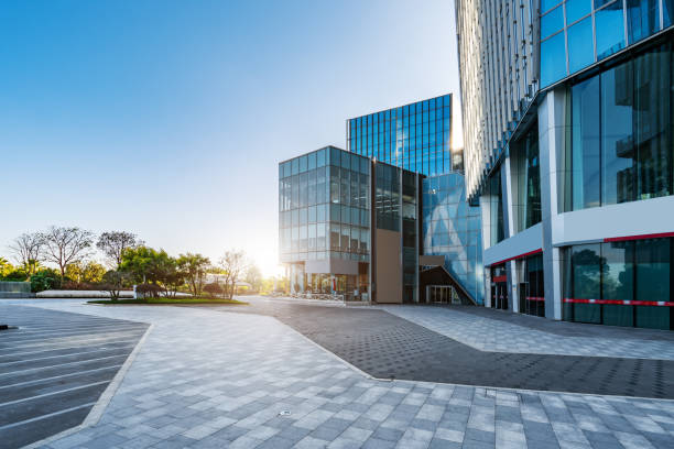 Business District Building Street office building Business District Building Street office building city of center stock pictures, royalty-free photos & images