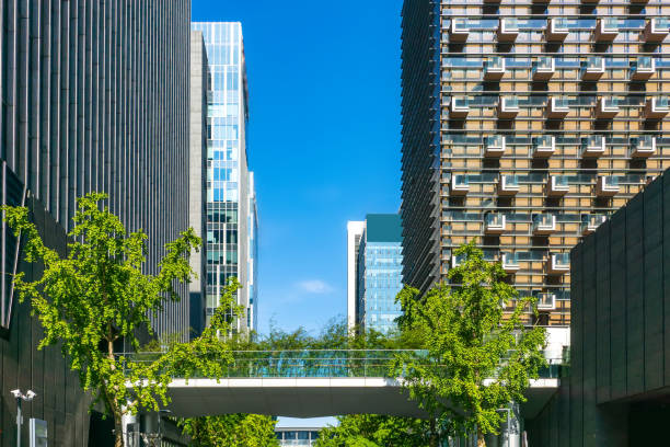 istock Modern Architecture Office Building in Ningbo Financial District, China 1196325370