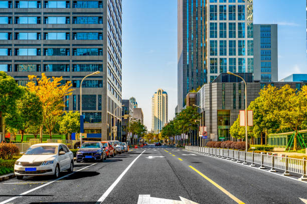 istock Business District Building Street 1196327143
