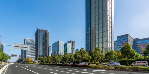 istock Business District Building Street 1196327428