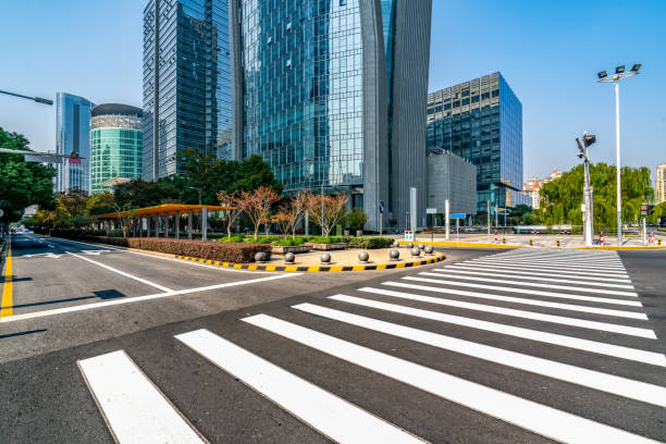 istock Business District Building Street office building 1196327489