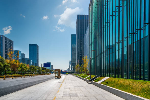 istock Business District Building Street 1196327598