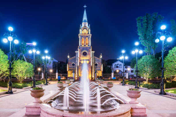 istock Ancient church buildings in Ningbo 1196328135