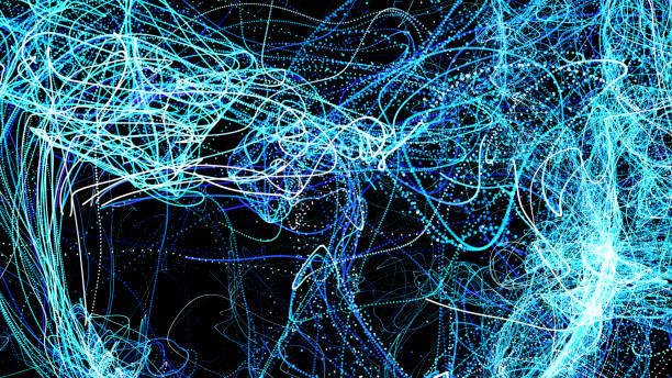 istock Abstract futuristic particle background 1196330281