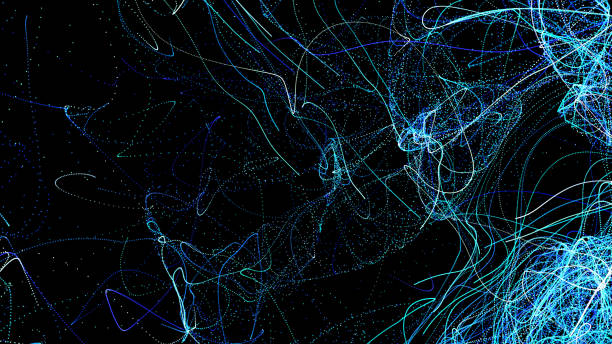 istock Abstract futuristic particle background 1196330396