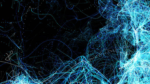 istock Abstract futuristic particle background 1196330403