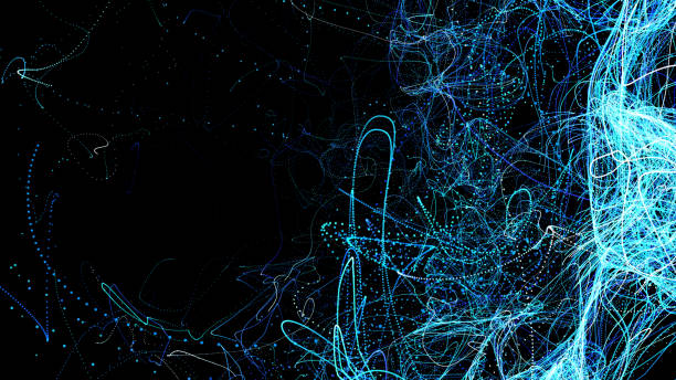 istock Abstract futuristic particle background 1196330406