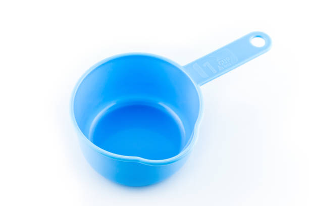 istock measuring spoon of plastic on white background. 1196334079