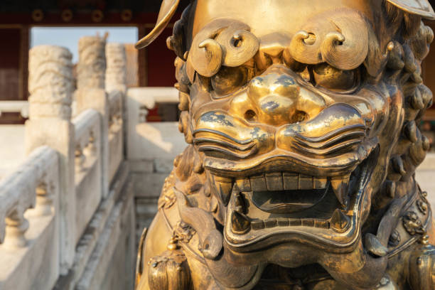 Beijing Forbidden City Copper Lions