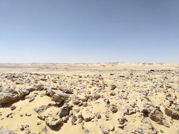 Farafra (White Desert), a geological depression covered by chalk rock formations in Egypt