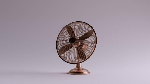 istock Bronze Office Cooling Fan Desk 1196347701
