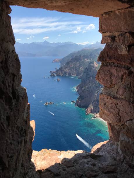 istock Capo Rosso in Corsica, seen from the Tower. 1196348899