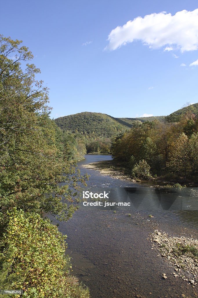 Benezette PA malerischen Blick auf die Berge & river - Lizenzfrei Fluss Clarion River Stock-Foto