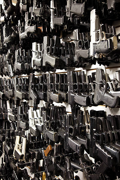 Wall of Guns!  armory photos stock pictures, royalty-free photos & images
