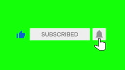 Animated Of Clicking On Subscribe Button On Green Screen Stock Video Subscribe  Like Notification Bell Stock Video - Download Video Clip Now - iStock