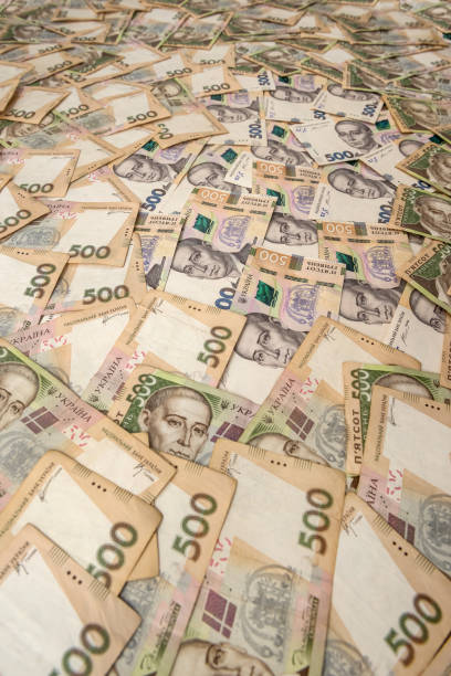 istock 500 Ukrainian hryvnia as solid background. Money concept 1196364413