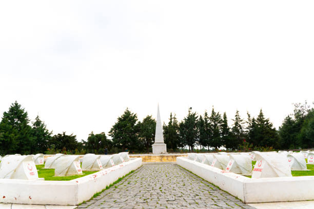Sahindere Hospital Martyrdom is figured as star and crescent; the sharp pointed structure in the middle of the star represents the rising of the martyrs to God.