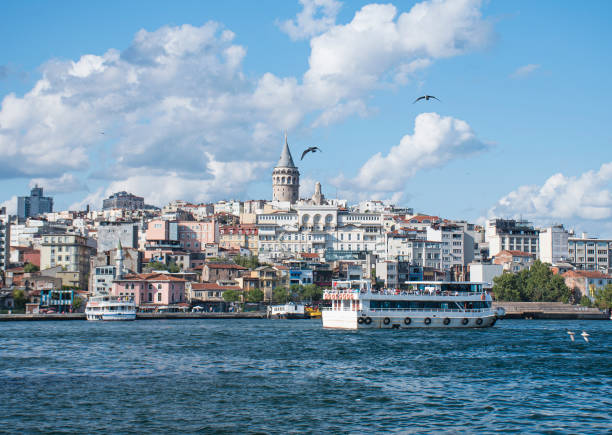 istock galata tower istambul sea view panorama summer day 1196369515
