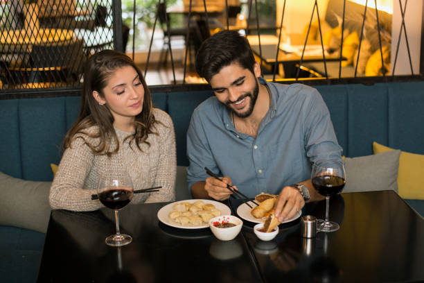 istock Couple in an Asian restaurant 1196373260