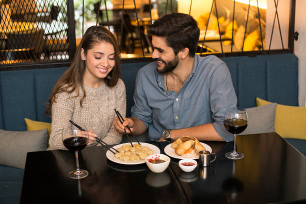 istock Couple having a meal 1196373276