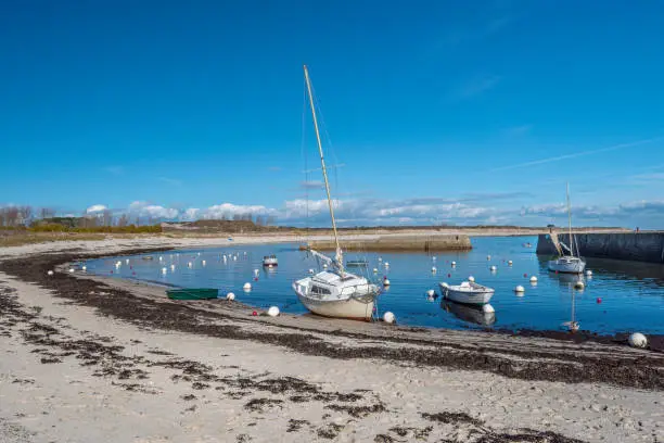 Photo of View at the port de la Croix in South of Hoedic Island..Brittany, France.