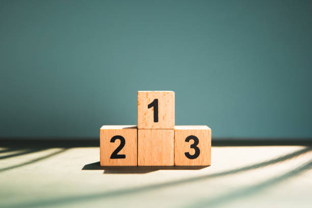 istock Wooden block number 1196376980