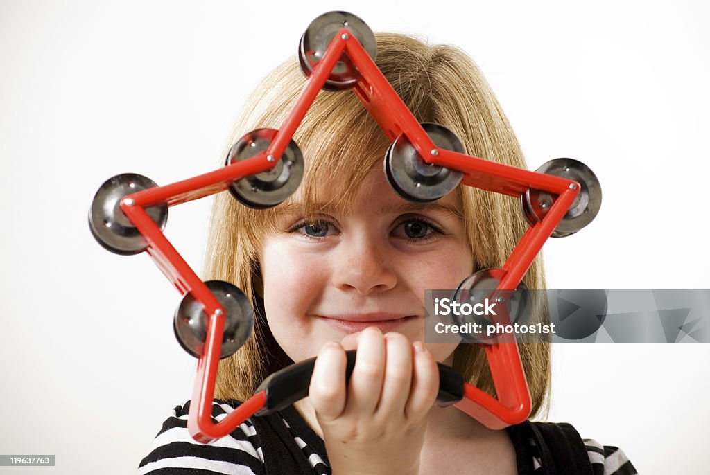 star tambourine  Cheerful Stock Photo