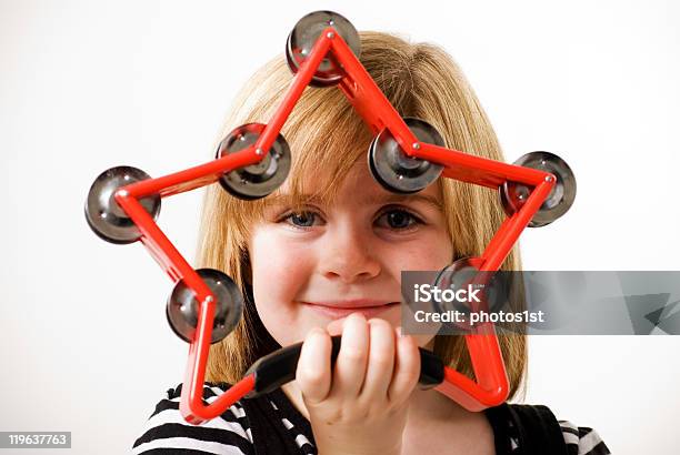 Star Tambourine Stock Photo - Download Image Now - Cheerful, Child, Color Image