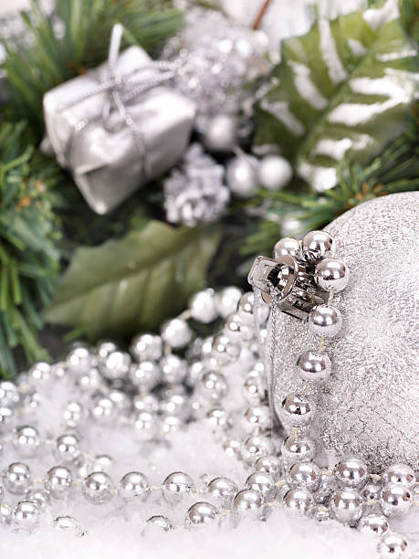 istock Christmas ball in snow. 119637782