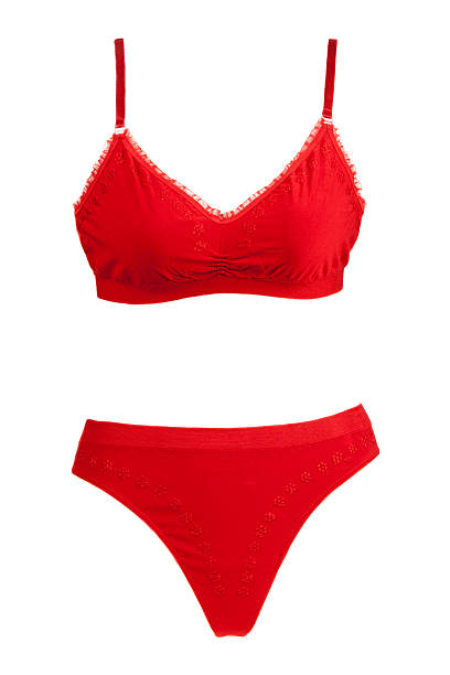 istock Kit red panties and bra 119637872