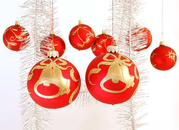istock Christmas decoration on white background 119638197