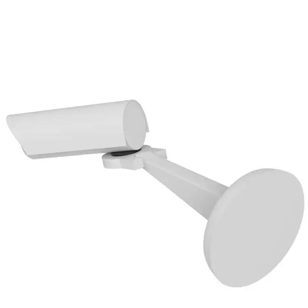 3D rendering illustration of a surveillance camera