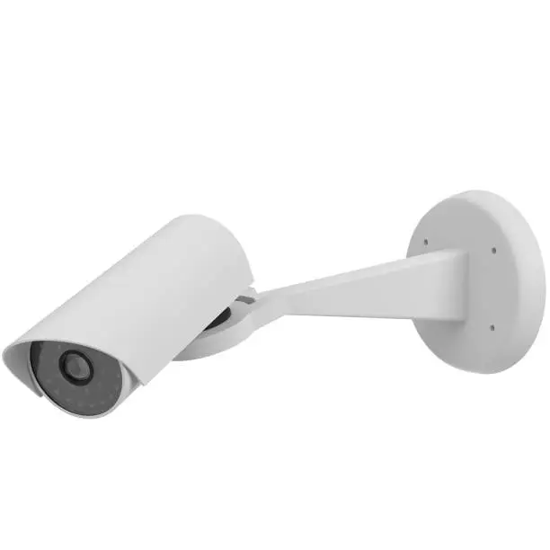3D rendering illustration of a surveillance camera