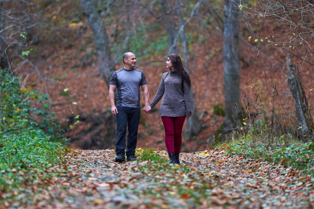 istock Couple walking and having fun 1196387253
