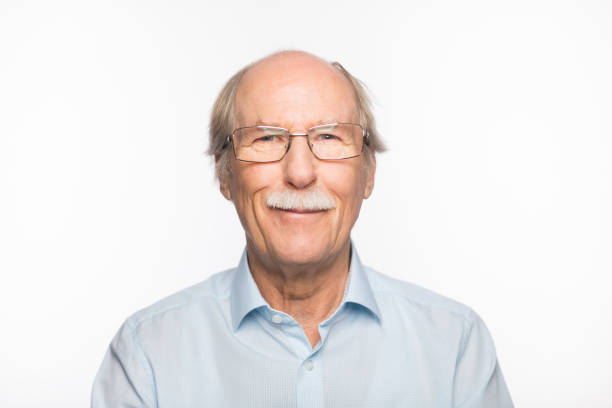 istock Friendly caucasian senior man with a mustache 1196392178