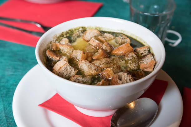 istock Trentino vegetable soup with melted cheese 1196399823